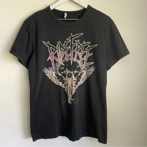 Emma & Sam LF Ride Free Biker Oversized Graphic T-Shirt size XS